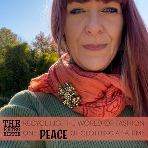 Orange Tibetan Vibe Scarf